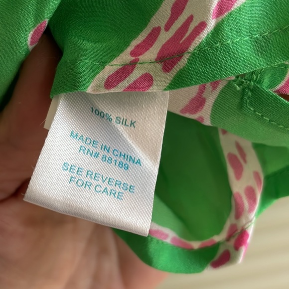 Silk Long Sleeve Lilly Shirt Size XS - Picture 9 of 10